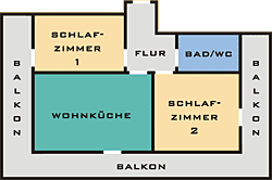 Grundriss-Skizze "Heuboden" - Fewo im Bayerwald